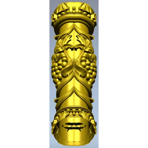 Grapevine Carved Baluster - STL 3D Model for CNC