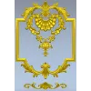 Baroque Shell Cartouche STL 3D model for CNC milling