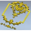 Baroque Shell Cartouche STL 3D model for CNC milling