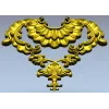 Рокайльный картуш с веерообразной раковиной - STL модель для ЧПУ