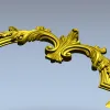 Baroque Acanthus Crest - STL 3D Model for CNC Routing