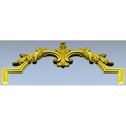 Baroque Acanthus Crest - STL 3D Model for CNC Routing
