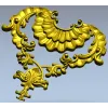 Rococo Shell & Acanthus Centerpiece - STL 3D Model for CNC