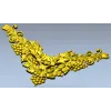 Rococo Grapevine Corner STL - 3D Model for CNC Milling