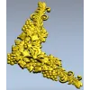 Rococo Grapevine Corner STL - 3D Model for CNC Milling