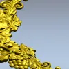 Rococo Grapevine Corner STL - 3D Model for CNC Milling
