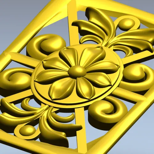 Florentine medallion relief - STL for CNC milling