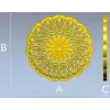 Круглая резная розетка "Арабеска" - 3D модель STL для ЧПУ