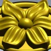 Цветочная розетка - 3D модель STL для ЧПУ