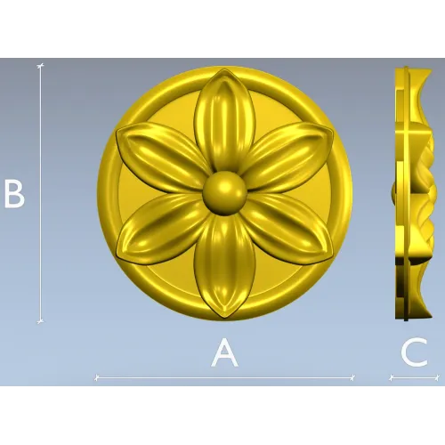 Цветочная розетка - 3D модель STL для ЧПУ