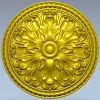 Acanthus Rosette STL for CNC