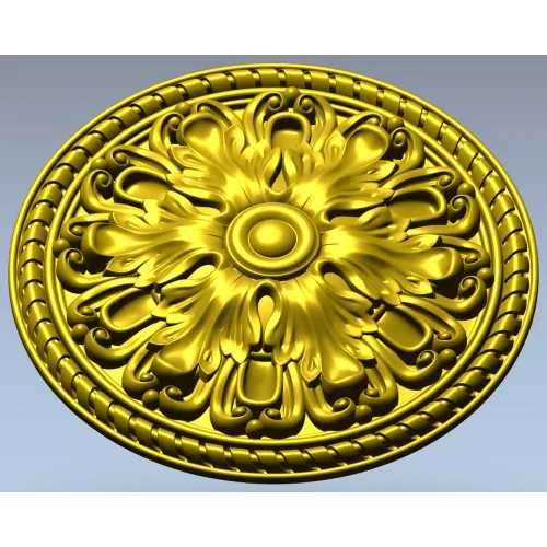 Acanthus Rosette STL for CNC