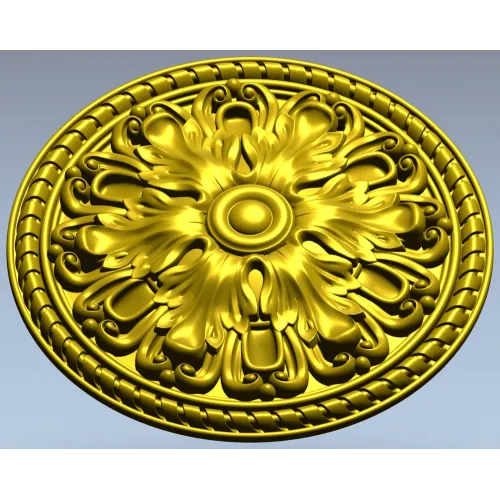 Acanthus Rosette STL for CNC