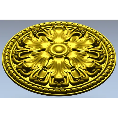 Acanthus Rosette STL for CNC