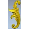 Acanthus Scroll STL - High-Relief Decorative Applique for CNC