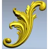 Acanthus Scroll STL - High-Relief Decorative Applique for CNC