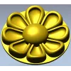 Circular Floral Rosette STL for CNC Milling