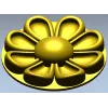 Circular Floral Rosette STL for CNC Milling