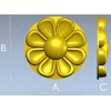Circular Floral Rosette STL for CNC Milling