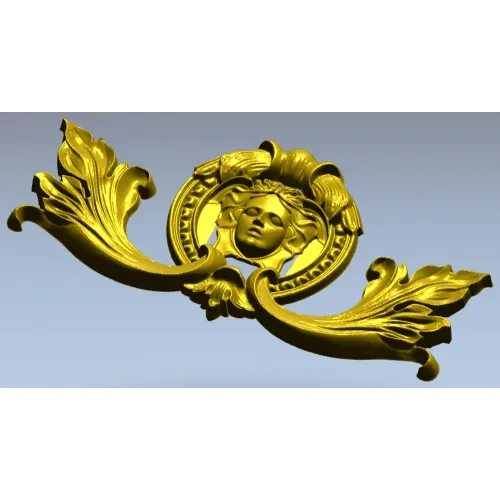 Картуш с женским лицом - 3D модель STL для ЧПУ