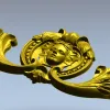Картуш с женским лицом - 3D модель STL для ЧПУ