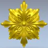 Декоративная розетка "Королевский лист" - 3D модель STL для ЧПУ
