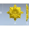 Декоративная розетка "Королевский лист" - 3D модель STL для ЧПУ