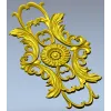 Вертикальная розетка с акантом - STL модель для ЧПУ