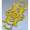 Вертикальная розетка с акантом - STL модель для ЧПУ
