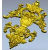 Baroque Vase Relief - STL 3D model for CNC decorative carving