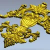 Baroque Vase Relief - STL 3D model for CNC decorative carving