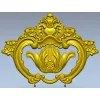 Картуш "Тюльпан Барокко" - 3D модель STL для ЧПУ