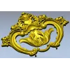 Картуш "Тюльпан Барокко" - 3D модель STL для ЧПУ