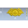 Декоративная розетка "Солнечная роза" - stl для ЧПУ