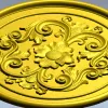 Круглая розетка в стиле барокко - 3D модель STL для ЧПУ