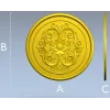 Круглая розетка в стиле барокко - 3D модель STL для ЧПУ