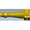 Spiral Turned Furniture Leg - STL 3D Model for CNC Milling