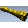 Spiral Turned Furniture Leg - STL 3D Model for CNC Milling