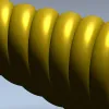 Spiral Turned Furniture Leg - STL 3D Model for CNC Milling