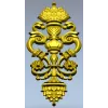 Pompadour Acanthus Applique - STL 3D model for CNC