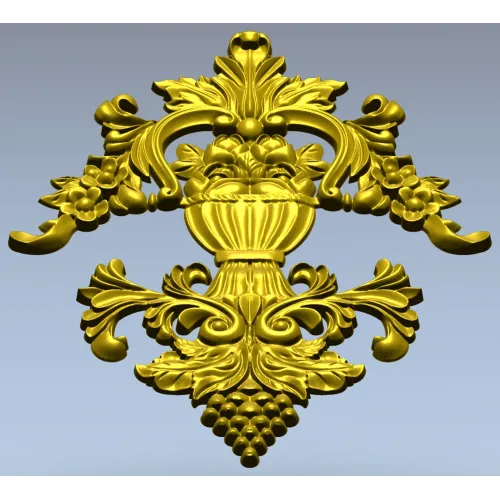 Ornate Urn and Acanthus Relief - STL 3D model for CNC