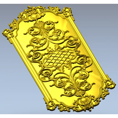 Барочная декоративная панель STL для ЧПУ - 3D модель stl