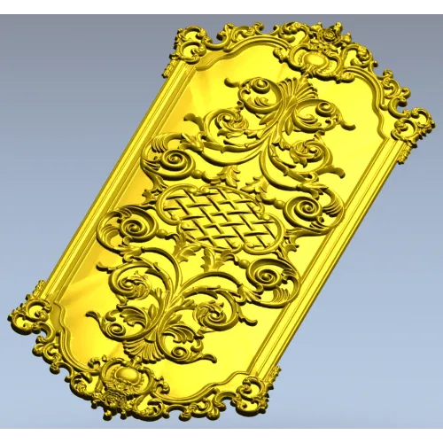 Барочная декоративная панель STL для ЧПУ - 3D модель stl