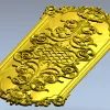 Барочная декоративная панель STL для ЧПУ - 3D модель stl