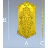Барочная декоративная панель STL для ЧПУ - 3D модель stl