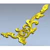 Угловой картуш "Лиственный вензель" - STL для ЧПУ