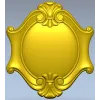 Rococo Shell Cartouche STL for CNC