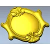 Rococo Shell Cartouche STL for CNC