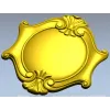 Rococo Shell Cartouche STL for CNC