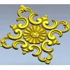 Розетка с акантовыми завитками - 3D модель в формате STL для ЧПУ